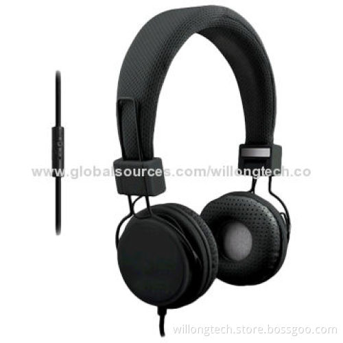 Black Fashionable Style DJ Headphones with Colorful Design, 20Hz-20kHz Frequency Range
